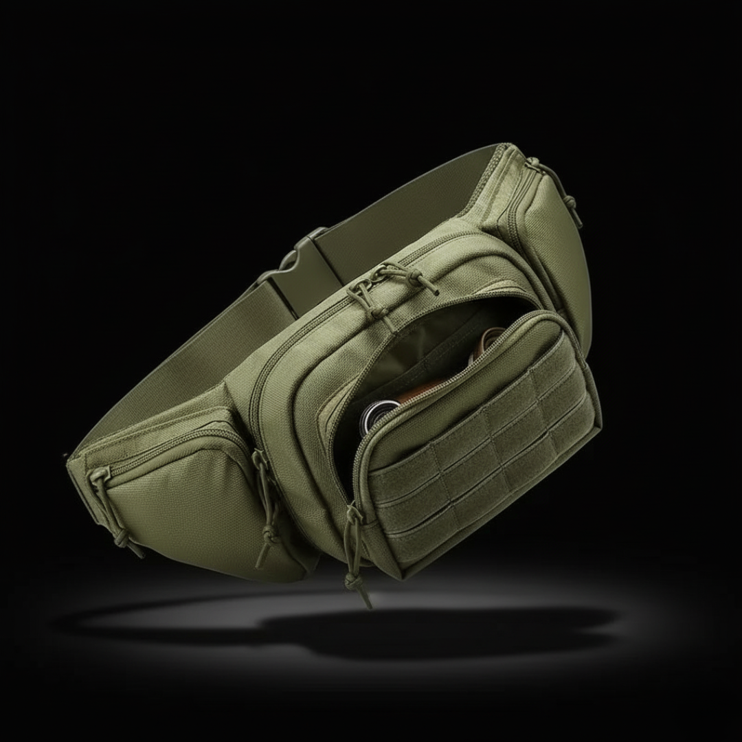 Lightweight Multi-compartment Rugged Waist Bag