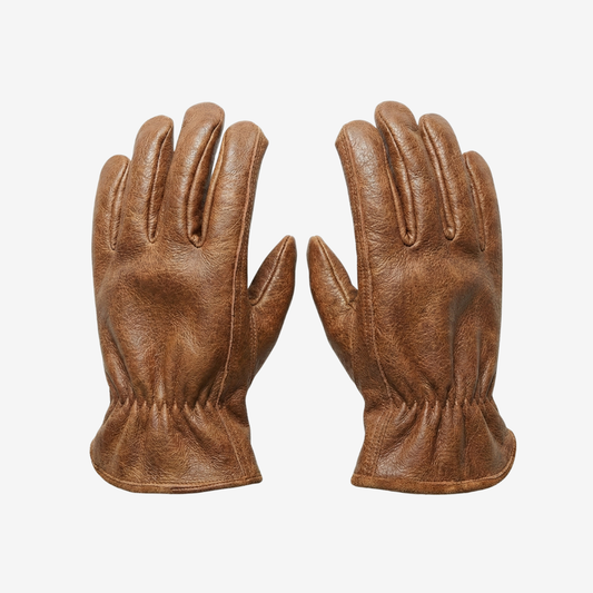 Anti-Slip Tie-Dye Brown Retro Gloves